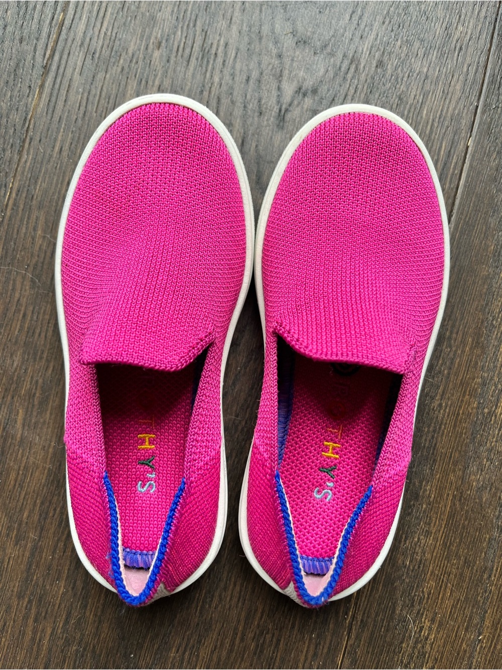 Rothy's Kids Slip-On Sneakers - Bright Pink size 11